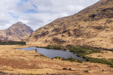 The Scottish Highlands scenic landscape