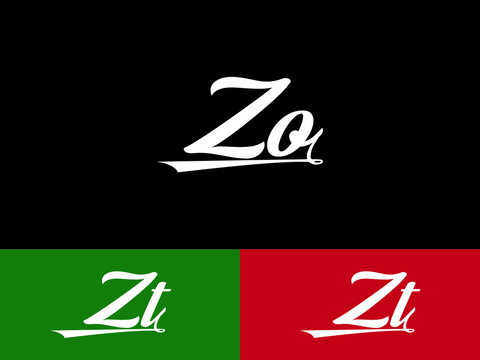 ZO Letter logo, Signature zo luxury logo icon for business