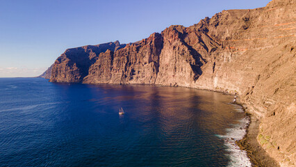 Los Gigantes is a resort town in the Santiago del Teide municipality on the west coast of the Canary Island Tenerife.