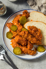 Homemade Spicy Nashville Hot Chicken Fingers