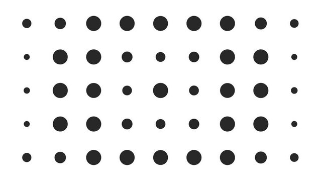 Abstract animated background with moving circles