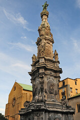 Fototapeta na wymiar Napoli, piazza del Gesù Nuovo - Guglia dell'Immacolata
