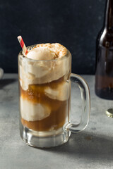 Cold Frozen Root Beer Float