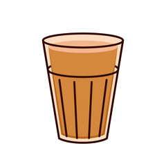 Indian drink vector. Indian chai icon. Chai is Indian drink.