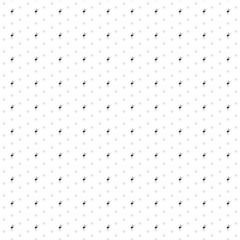 Square seamless background pattern from black flamingos symbols are different sizes and opacity. The pattern is evenly filled. Vector illustration on white background