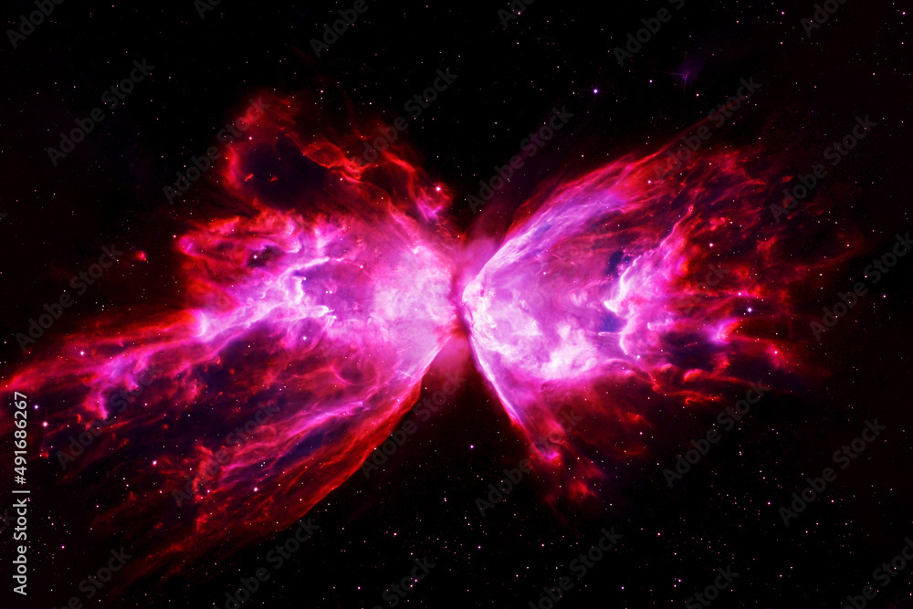 Canvas Prints a beautiful galaxy in an unusual shape. elements of this image furnished by nasa