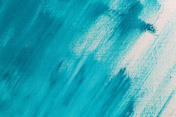 creative background, a spot of heavenly colored primer rubbed on the surface of a linen canvas,...