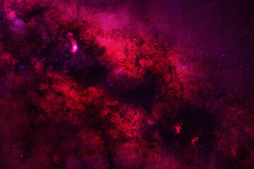 Red beautiful galaxy. Elements of this image furnished by NASA