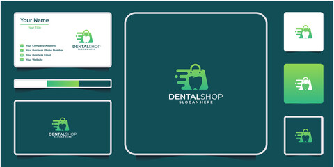 Dental market logo design shop trolley pharmacy 