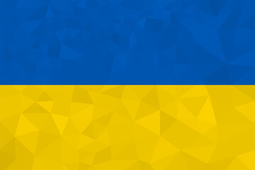 Flag of Ukraine. Abstract geometric background