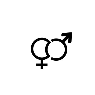 Icon logo design men women wc toilet symbol