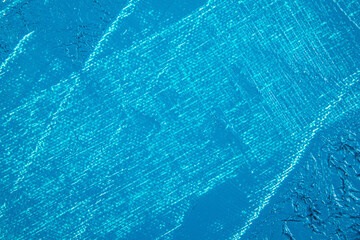 deep sky blue abstract background, applied toning primer on a white surface