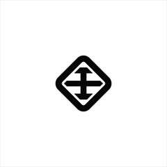 plus logo vector emblem template