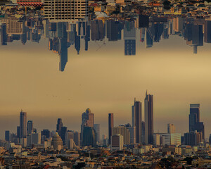 View of Bangkok downtown, Thailand 01.25.2022