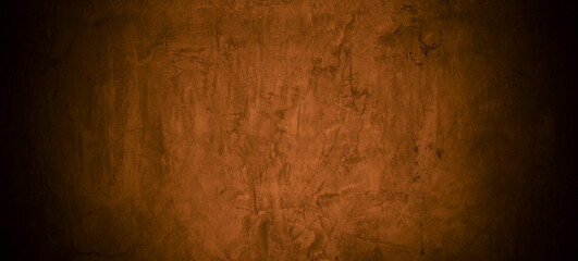Old wall texture cement dark black brown  background abstract grey color design are light with white gradient background.