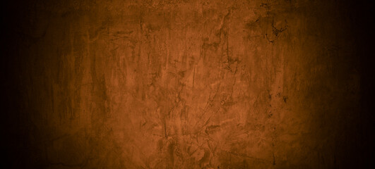 Old wall texture cement dark black brown  background abstract grey color design are light with white gradient background.