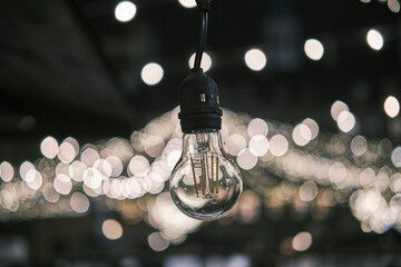 Turned off light bulb.