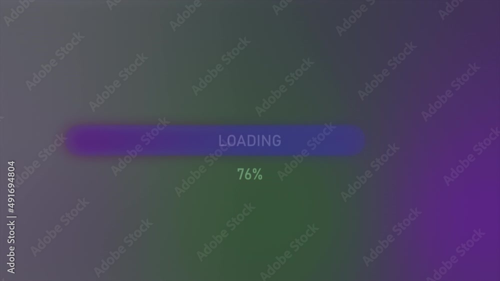 Poster line with percentages of charge or load. motion. beautiful multicolored background with percentage l