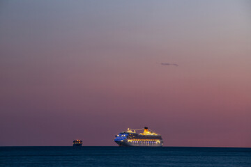 cruise shio in the bay of Lerici, Italy