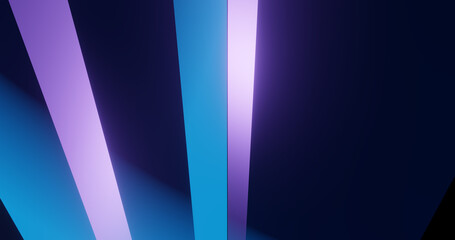 Render with blue and purple simple stripes