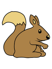 Fröhliches Comic Eichhörnchen 