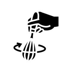 beater whisk glyph icon vector. beater whisk sign. isolated contour symbol black illustration