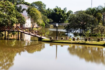 Fototapeta premium Square in the city of Cunha, Brazil