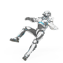 man in an armored nano tech suit was blasted