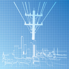 Electricity poles and structures