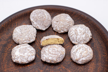 Few Belgian chocolate creams mocha flavour