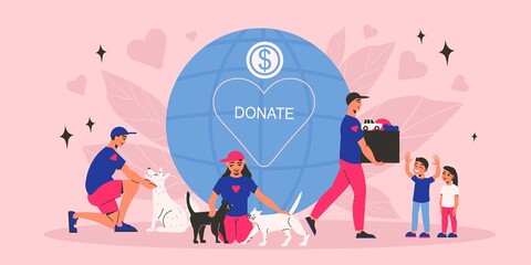 Donate Vector Illustration