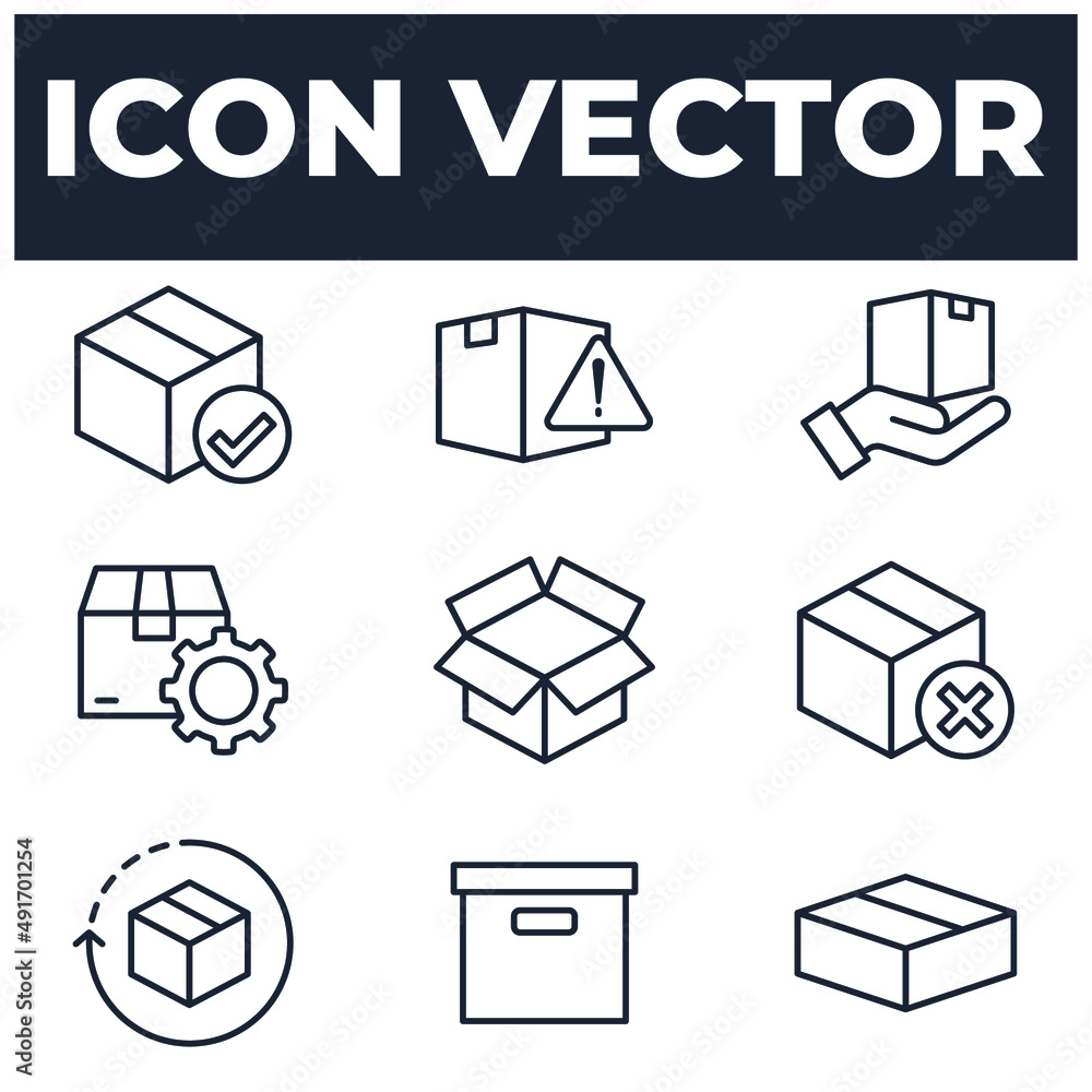 Poster set of chat and message elements symbol template for graphic and web design collection logo vector i
