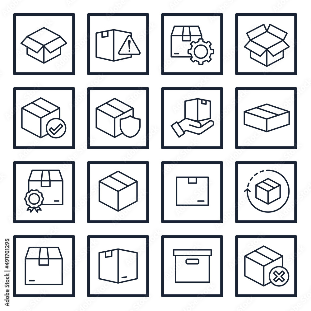 Fototapete set of chat and message elements symbol template for graphic and web design collection logo vector i