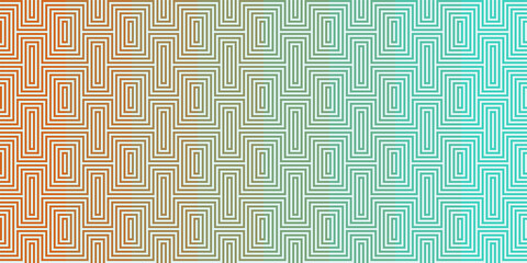 Vector graphic of Seamless maze pattern in soft rainbow color. Good for certificate, banknote, money design, currency, note etc.