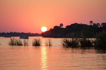 Zambezi (Zambesi, Zambeze) River Sunset
