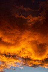 sunset in the sky