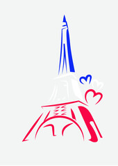 Pris. Bandera paris. Amo paris.