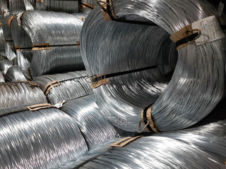 Coil of wire. Wire reel. knitting wire. Steel wire. Wire production. Wire manufacturing. procedure wire drawing.
Finished goods warehouse.