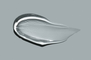 Liquid gel gray transparent cosmetic smudge texture retro style background