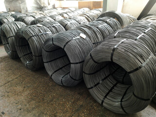 Coil of wire. Wire reel. knitting wire. Steel wire. Wire production. Wire manufacturing. procedure wire drawing.
Finished goods warehouse.