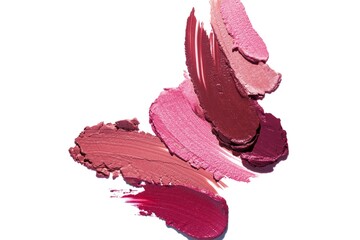 Lipstick abstract strokes smudges background texture multi colored ruby red pink caramel beige...