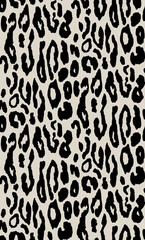 Seamless leopard pattern, animal print.