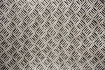 Gothenburg, Sweden - February 20 2022: Patterned metal aluminium sheet plate.