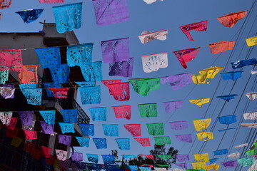 Adornos en calles de México