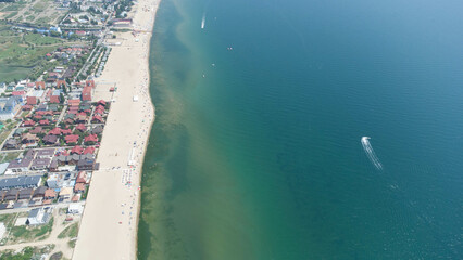 Seashore view from above. Ukraine. Zatoka.