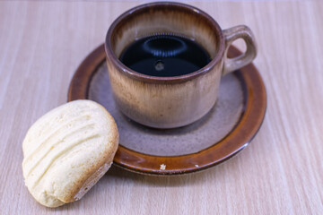 cup of coffee and cookies