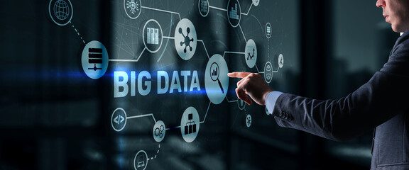 Big data and business intelligence analytics concept