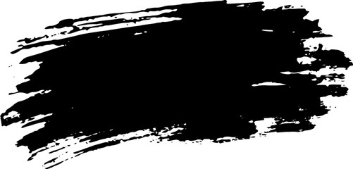 Obrazy na Plexi  Grunge badge brush, hand drawn black sticker