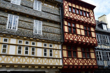 Quimper, France - may 16 2021 : picturesque city centre