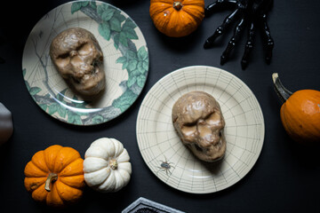 Skeleton Skull Halloween Spice Mini Cake Desserts